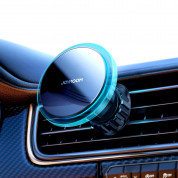 Joyroom Magnetic Fast Wireless Vent Car Holder 15W - поставка за радиаторa на кола с безжично зареждане за iPhone с Magsafe (сребрист) 1