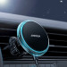 Joyroom Magnetic Fast Wireless Vent Car Holder 15W - поставка за радиаторa на кола с безжично зареждане за iPhone с Magsafe (сребрист) 9