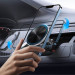 Joyroom Magnetic Wireless Vent Car Holder With LED Ring 15W - поставка за радиаторa на кола с безжично зареждане за iPhone с Magsafe (сребрист) 2