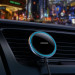 Joyroom Magnetic Wireless Vent Car Holder With LED Ring 15W - поставка за радиаторa на кола с безжично зареждане за iPhone с Magsafe (сребрист) 9