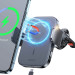 Joyroom Magnetic Wireless Vent Car Electric Holder 15W - поставка за радиаторa на кола с безжично зареждане за iPhone с Magsafe (черен) 2
