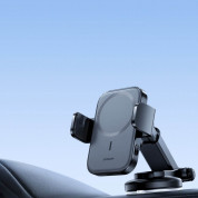 Joyroom Magnetic MagSafe Dashboard Electric Car Mount 15W - поставка за таблото на кола с безжично зареждане за iPhone с Magsafe (черен) 8