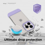 Elago Glide Case - удароустойчив силиконов (TPU) калъф за iPhone 14 Pro Max (сив) 3