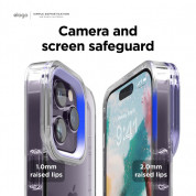 Elago Glide Case - удароустойчив силиконов (TPU) калъф за iPhone 14 Pro Max (прозрачен-розов) 1