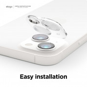 Elago Tempered Glass Lens Protector - предпазно стъклено защитно покритие за камерата на iPhone 14, iPhone 14 Max (прозрачен) 5