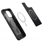 Spigen Mag Armor Case - силиконов (TPU) калъф с висока степен на защита с MagSafe за iPhone 14 Pro (черен) 3