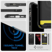 Spigen Rugged Armor MagSafe Case - хибриден кейс с висока степен на защита с MagSafe за iPhone 14 Pro (черен)  11