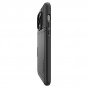 Spigen Slim Armor CS Case - хибриден кейс с отделение за кр. карти и най-висока степен на защита за iPhone 14 Pro Max (черен) 5