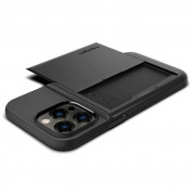 Spigen Slim Armor CS Case - хибриден кейс с отделение за кр. карти и най-висока степен на защита за iPhone 14 Pro Max (черен) 9
