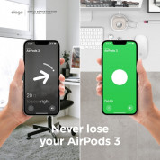 Elago AirPods 3 Snapshot Silicone Case - силиконов калъф (с място за AirTag) с карабинер за Apple AirPods 3 (черен) 3