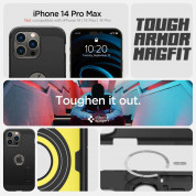 Spigen MagFit Tough Armor Case - хибриден кейс с най-висока степен на защита с MagSafe за iPhone 14 Pro Max (черен) 8
