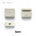Elago AirPods 3 Retro AW3 Silicone Case - силиконов калъф за Apple AirPods 3 (бял)  5