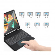 Choetech Wireless Keyboard Stand Case BH-015 - кейс, клавиатура, тракпад и поставка за iPad Pro 12.9 M1 (2021), iPad Pro 12.9 (2020), iPad Pro 12.9 (2018) (черен) 3