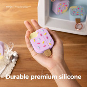 Elago AirPods 3 Ice Cream Design Silicone Case - силиконов калъф с карабинер за Apple AirPods 3 (кафяв) 7