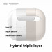 Elago AirPods 3 Liquid Hybrid Hang Case - твърд силиконов кейс с карабинер за Apple AirPods 3 (тъмносин) 5