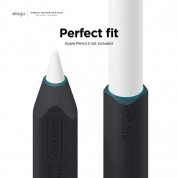 Elago Apple Pencil 2 Pencil Grip Holder - 2 броя силиконов грип за Apple Pencil 2 (черен и бял) 4