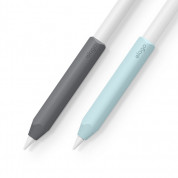 Elago Apple Pencil 2 Pencil Grip Holder - 2 броя силиконов грип за Apple Pencil 2 (сив и зелен)