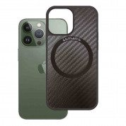 4smarts Carbon Case With UltiMag - удароустойчив кейс с карбоново покритие и MagSafe за iPhone 14 Pro (черен) 1