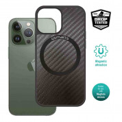 4smarts Carbon Case With UltiMag - удароустойчив кейс с карбоново покритие и MagSafe за iPhone 14 Pro (черен)