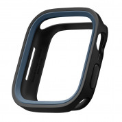 Elago Duo Apple Watch Case - силиконов (TPU) кейс с две сменяеми поликарбонатни части за Apple Watch 7 41мм, Apple Watch 8 41мм (черен и тъмносин) 1