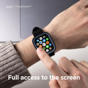 Elago Duo Apple Watch Case - силиконов (TPU) кейс с две сменяеми поликарбонатни части за Apple Watch 7 41мм, Apple Watch 8 41мм (черен и тъмносин) 3