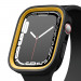 Elago Duo Apple Watch Case - силиконов (TPU) кейс с две сменяеми поликарбонатни части за Apple Watch 7 41мм, Apple Watch 8 41мм (черен и жълт) 1