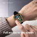 Elago Duo Apple Watch Case - силиконов (TPU) кейс с две сменяеми поликарбонатни части за Apple Watch 7 41мм, Apple Watch 8 41мм (черен и жълт) 4