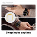 Elago Duo Apple Watch Case - силиконов (TPU) кейс с две сменяеми поликарбонатни части за Apple Watch 7 41мм, Apple Watch 8 41мм (черен и жълт) 6