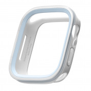 Elago Duo Apple Watch Case - силиконов (TPU) кейс с две сменяеми поликарбонатни части за Apple Watch 7 41мм, Apple Watch 8 41мм (прозрачен-мат и светлосин) 1