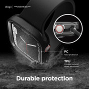 Elago Duo Apple Watch Case - силиконов (TPU) кейс с две сменяеми поликарбонатни части за Apple Watch 7 41мм, Apple Watch 8 41мм (прозрачен-мат и сив) 6