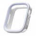 Elago Duo Apple Watch Case - силиконов (TPU) кейс с две сменяеми поликарбонатни части за Apple Watch 7 41мм, Apple Watch 8 41мм (прозрачен-мат и лилав) 2