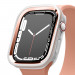Elago Duo Apple Watch Case - силиконов (TPU) кейс с две сменяеми поликарбонатни части за Apple Watch 7 41мм, Apple Watch 8 41мм (прозрачен-мат и розово злато) 1