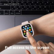 Elago Duo Apple Watch Case - силиконов (TPU) кейс с две сменяеми поликарбонатни части за Apple Watch 7 45мм, Apple Watch 8 45мм (прозрачен-мат и розов) 3
