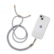 Tech-Protect Universal Chain Necklace Phone Strap - универсална връзка за носене през врата за смартфони (сив)
