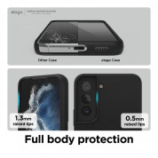 Elago Soft Silicone Case - силиконов (TPU) калъф за Samsung Galaxy S22 (черен) 4