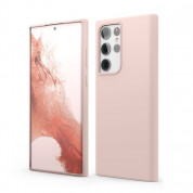 Elago Soft Silicone Case - силиконов (TPU) калъф за Samsung Galaxy S22 Ultra (розов)
