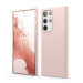 Elago Soft Silicone Case - силиконов (TPU) калъф за Samsung Galaxy S22 Ultra (розов) 1