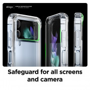 Elago Hybrid Case - хибриден удароустойчив кейс с за Samsung Galaxy Z Flip 3 (прозрачен) 5