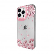 SwitchEasy Artist Sakura Case - дизайнерски хибриден удароустойчив кейс за iPhone 14 Pro Max (прозрачен)  1