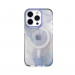 SwitchEasy Artist M Veil Case With MagSafe - дизайнерски хибриден удароустойчив кейс с MagSafe за iPhone 14 Pro (син-прозрачен)  1