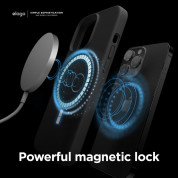Elago Soft Silicone MagSafe Case - силиконов (TPU) калъф с MagSafe за iPhone 13 Pro (черен) 3