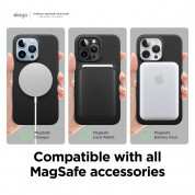 Elago Soft Silicone MagSafe Case - силиконов (TPU) калъф с MagSafe за iPhone 13 Pro (черен) 2