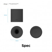 Elago Apple Pencil Silicone Stand - силиконова поставка за Apple Pencil и други стилуси (черен) 6