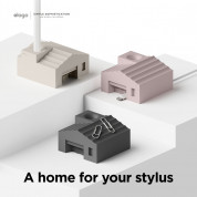 Elago Apple Pencil Silicone Home Stand - силиконова поставка за Apple Pencil и други стилуси (розов) 6