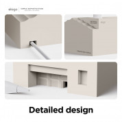 Elago Apple Pencil Silicone Home Stand - силиконова поставка за Apple Pencil и други стилуси (бежов) 2