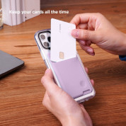 Elago Card Pocket - поставка тип джоб за документи и карти, прикрепяща се към всяко мобилно устройство (лилав) 5