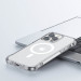 Joyroom Magnetic Defender Series Magsafe Case - хибриден удароустойчив кейс с вградена поставка за iPhone 14 Pro Max (прозрачен) 7