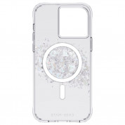 CaseMate Karat Touch MagSafe Case - дизайнерски удароустойчив кейс с истински перли и MagSafe за iPhone 14 Pro Max (прозрачен) 3