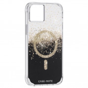 CaseMate Karat Onyx MagSafe Case - дизайнерски удароустойчив кейс със златни нишки и MagSafe за iPhone 14 Plus (прозрачен) 2