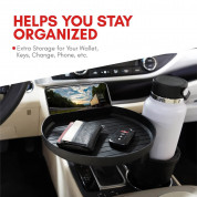 Macally mCup Car Cup Holder Expander - поставка за кола за храна, напитки и мобилен телефон 3